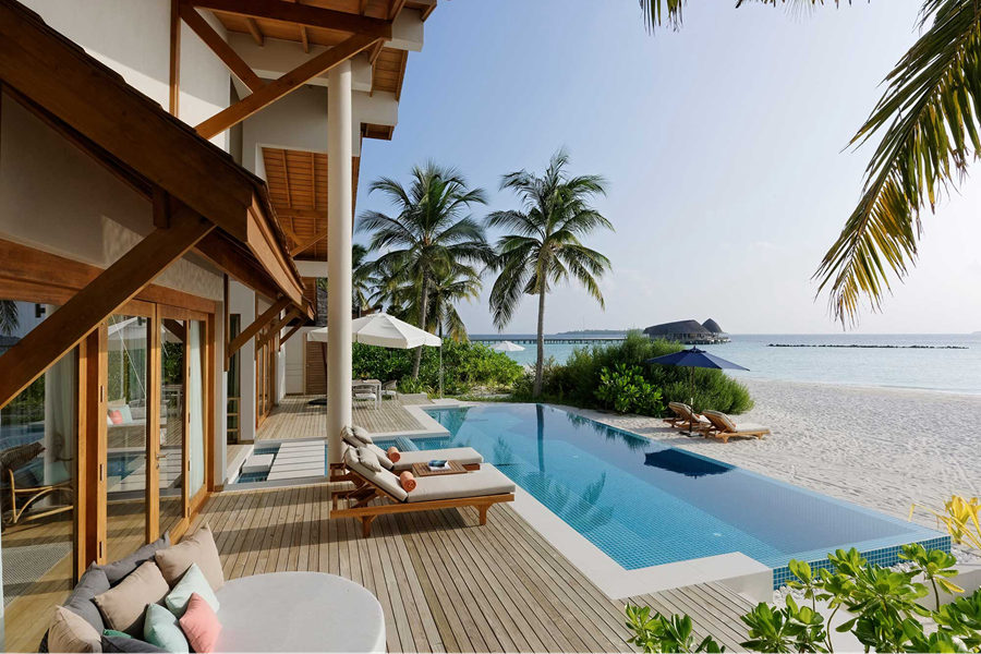 翡翠法鲁富士 - 总统沙滩泳池别墅（双卧）图片2 - Emerald Faarufushi Resort & Spa Presidential Beach Villa Photo 2