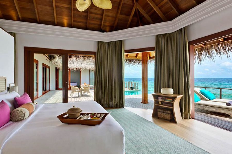 都喜天阙 - 双卧水上泳池阁图片1 - Dusit Thani Maldives Two Bedrooms Overwater Pool Pavilion Photo 1