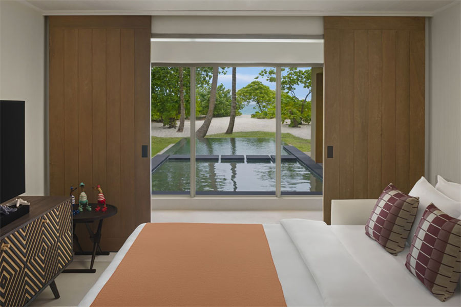洲际 - 双卧家庭沙滩泳池别墅图片1 - InterContinental Maldives Maamunagau Two Bedroom Family Beach Villa Photo 1