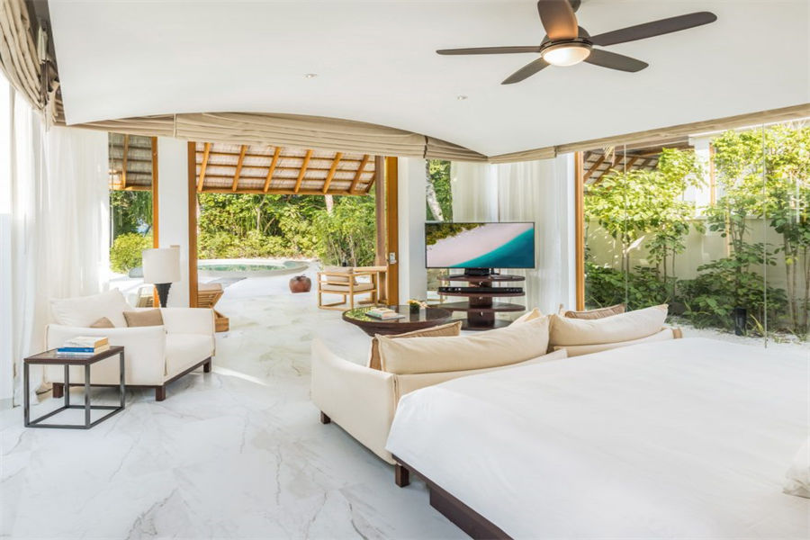港丽 - 双卧豪华沙滩泳池别墅图片3 - Conrad Maldives Rangali lsland Two Bedroom Deluxe Beach Villa With Pool Photo 3