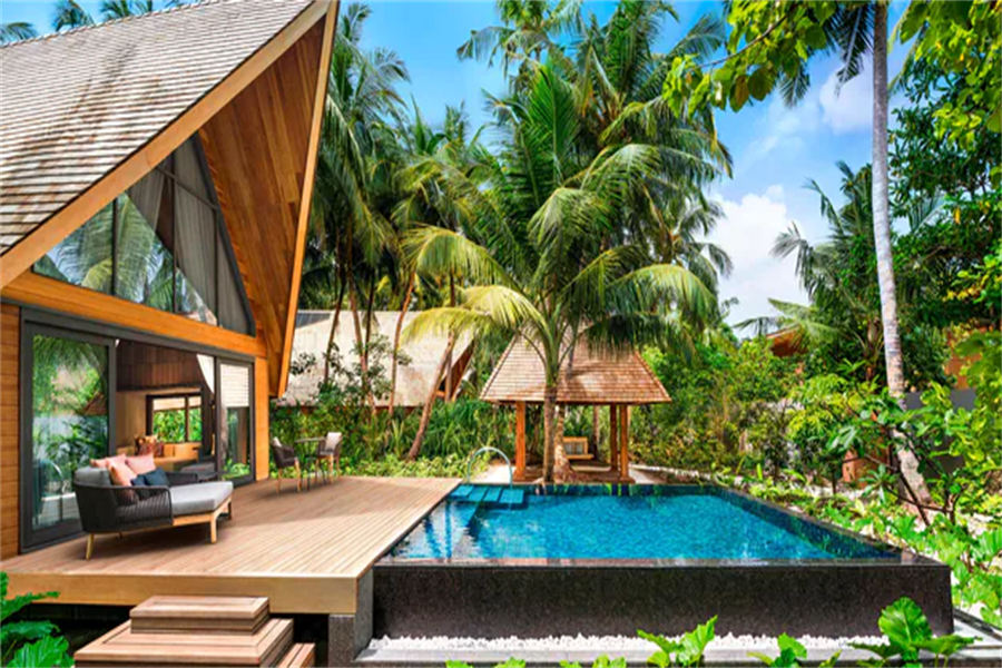 瑞吉 - 花园泳池别墅图片1 - The St. Regis Maldives Vommuli Resort Garden Villa with Pool Photo 1