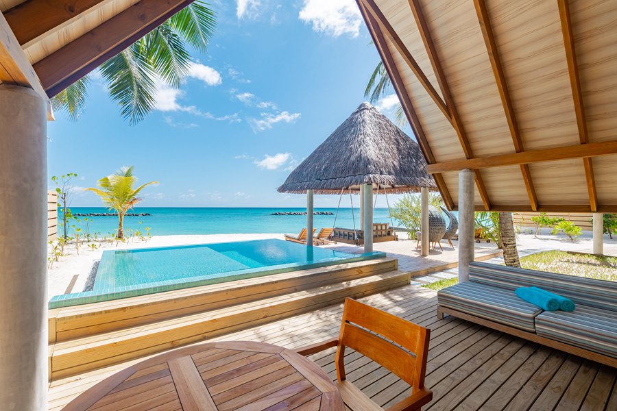 富士法鲁 - 高级沙滩复式别墅（双卧）图片2 - Fushifaru Maldives Premium Duplex Beach Villa Photo 2