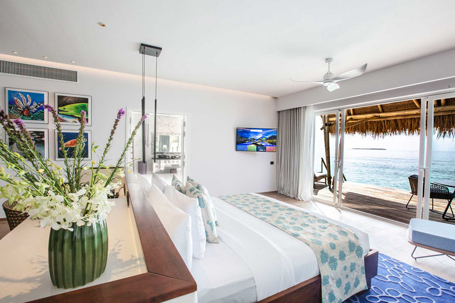翡翠法斯曼度 - 按摩浴缸水上别墅图片3 - Emerald Maldives Resort & Spa  Jacuzzi Water Villa Photo 3