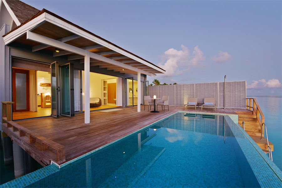 库拉玛蒂 - 水上泳池别墅图片1 - Kuramathi Resort Maldives Water Villa with Pool Photo 1