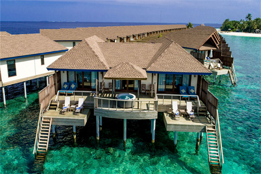 瑞提法鲁 - 带水疗浴缸的双卧水上套房图片2 - Reethi Faru Resort Two Bedroom Water Villa Suites With Spa Tub Photo 2