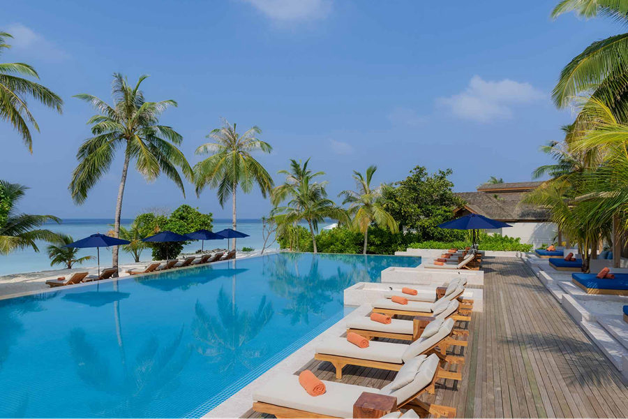 翡翠法鲁富士 - 日落泳池酒吧图片3 - Emerald Faarufushi Resort & Spa Sunset Pool & Bar Photo 3