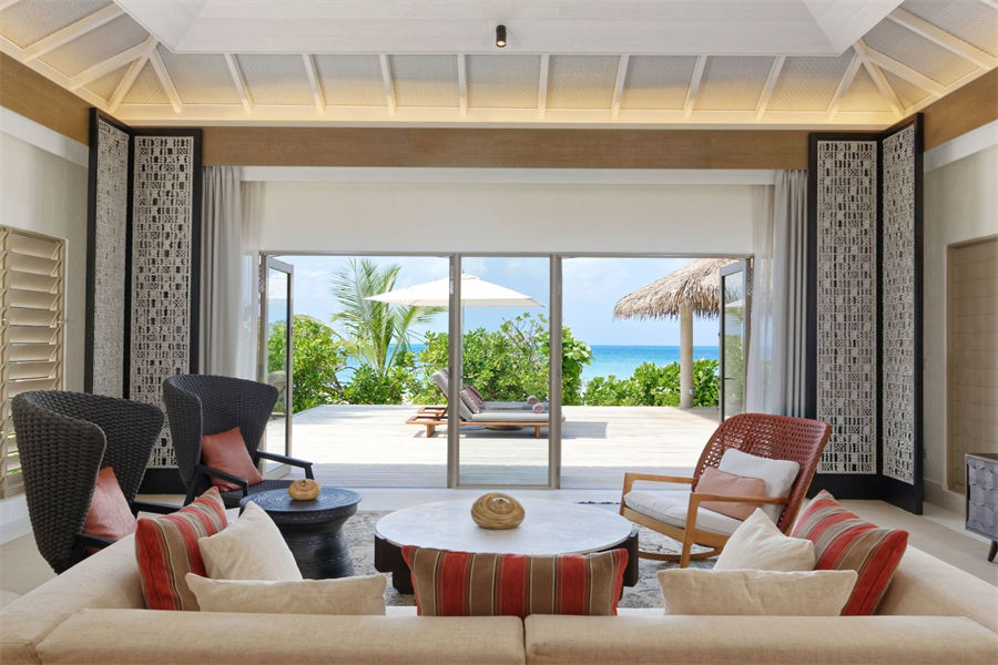 洲际 - 两卧海滨泳池住宅图片1 - InterContinental Maldives Maamunagau Two Bedroom Beachfront Pool Residence Photo 1