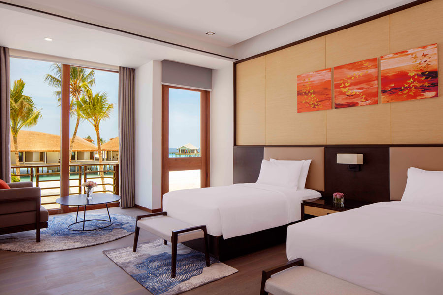 丽笙 - 复式三卧沙滩泳池别墅图片3 - Radisson Blu Resort Maldives 2 Storey Family Garden Villa-3 Bedrooms& Pool Photo 3