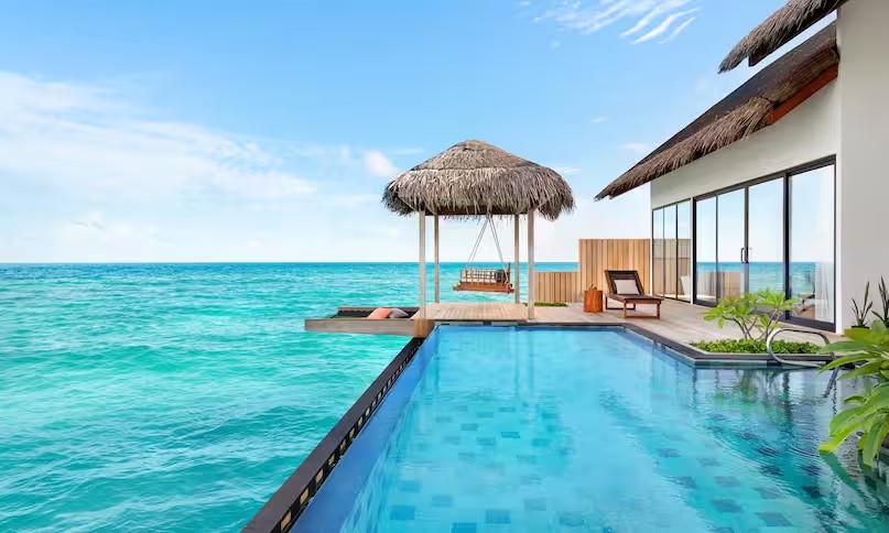 希尔顿阿明吉利 - 双卧水上泳池别墅图片2 - Hilton Maldives Amingiri Resort & SPA 2 Bedroom Overwater Pool Villa Photo 2