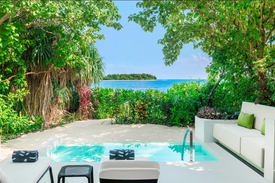 威斯汀 - 家庭沙滩泳池别墅(双) 图片3 - The Westin Maldives Miriandhoo Resort Family Beach Villa Pool Photo 3