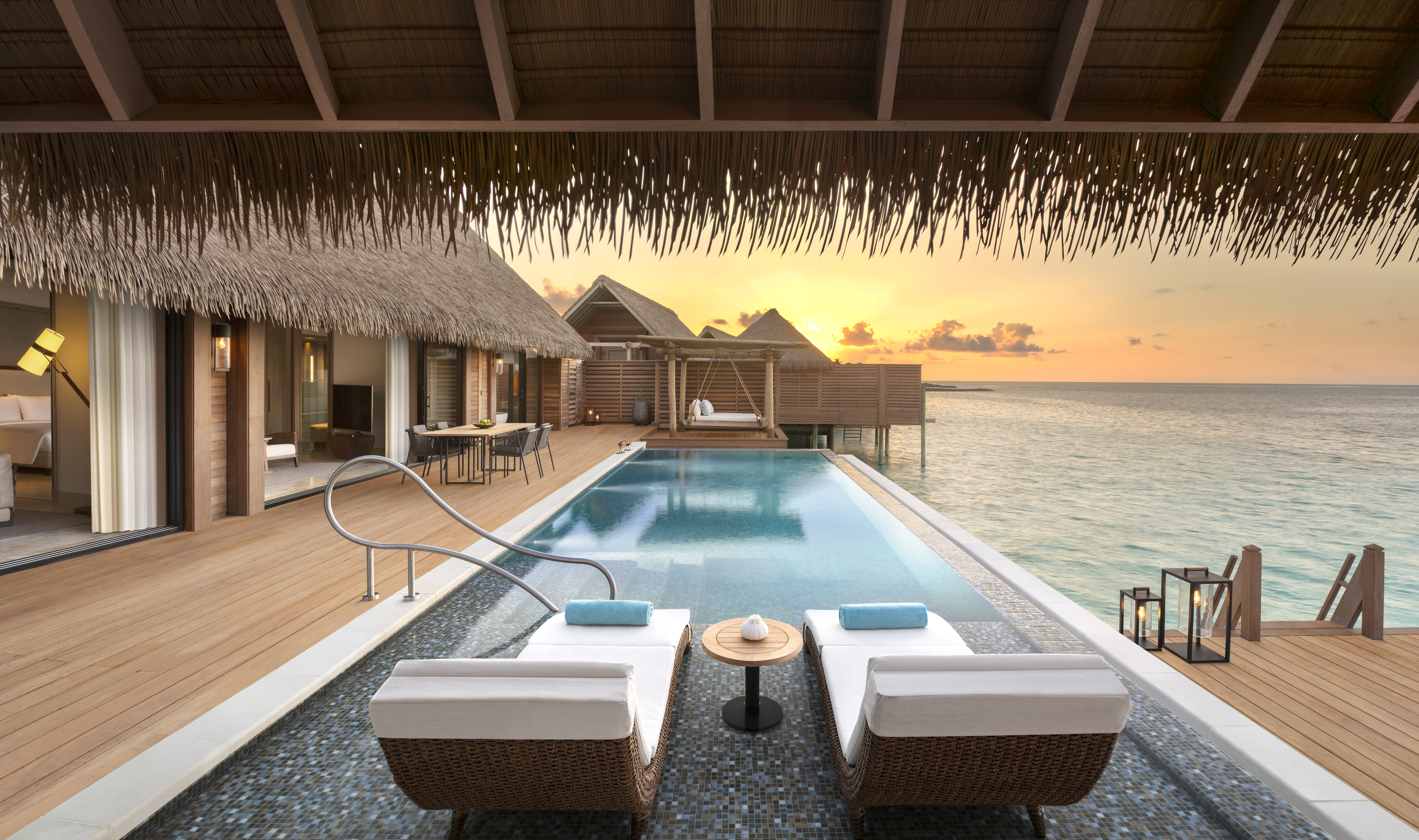 华尔道夫 - 高级礁湖泳池别墅（大床）图片2 - Waldorf Astoria Maldives Ithaafushi  King Grand Reef Villa with Pool Photo 2