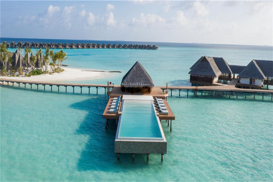 瑰宝 - 星空泳池酒吧图片2 - Heritance Aarah Maldives Luxury Resort Infinity Pool Bar Photo 2