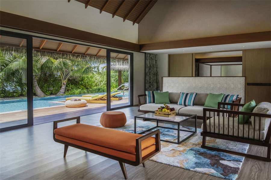 铂尔曼  - 双卧沙滩泳池别墅 图片2 - Pullman Maldives Maamutaa Resort Two Bedrooms Beach Pool Villa Photo 2