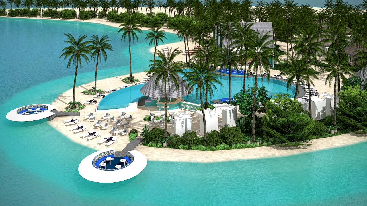 坎迪玛马尔代夫度假村全景 - Kandima Maldives Maldives Resort