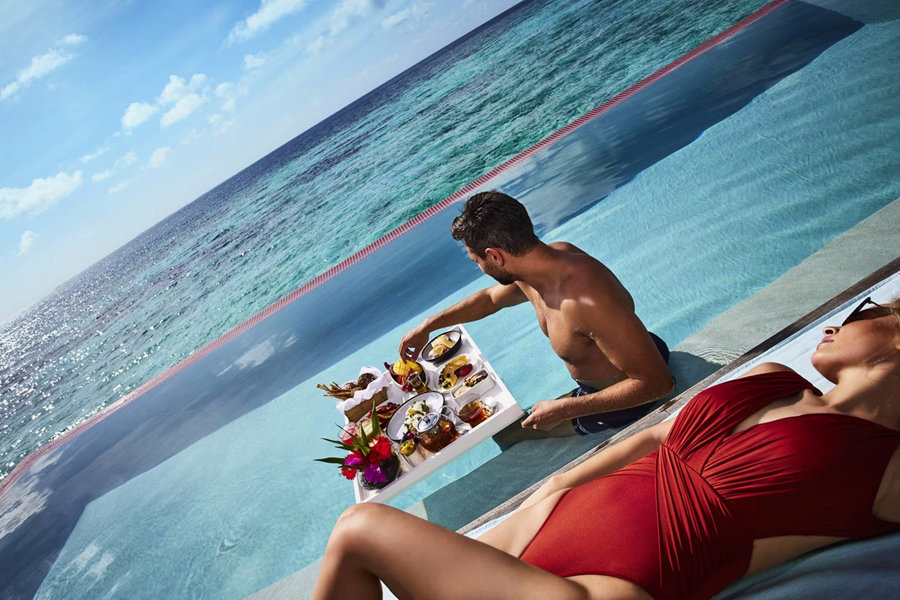 卓美亚 - 漂浮早餐图片3 - Jumeirah Maldives Ohahali Island Floating Breakfast Photo 3