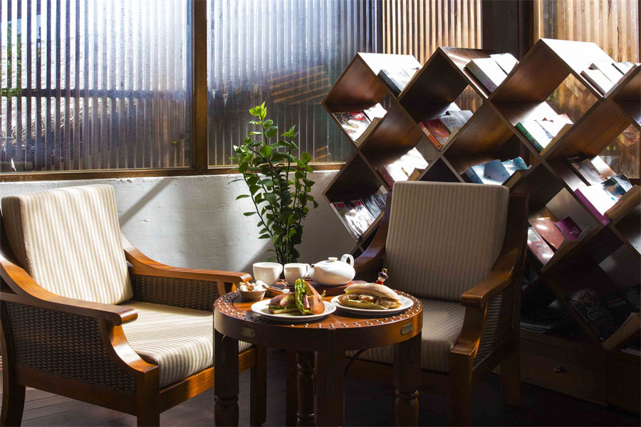瑞喜敦F - 图书馆酒吧图片2 - The Residence Maldives Falhumaafushi Library Bar Photo 2