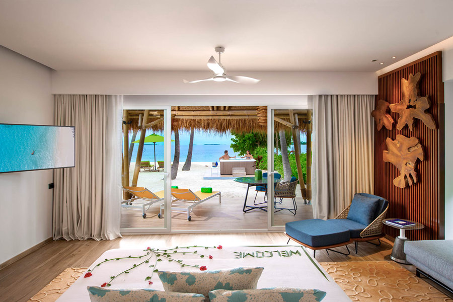 翡翠法斯曼度 - 按摩浴缸沙滩别墅图片1 - Emerald Maldives Resort & Spa  Jacuzzi Beach Villa Photo 1