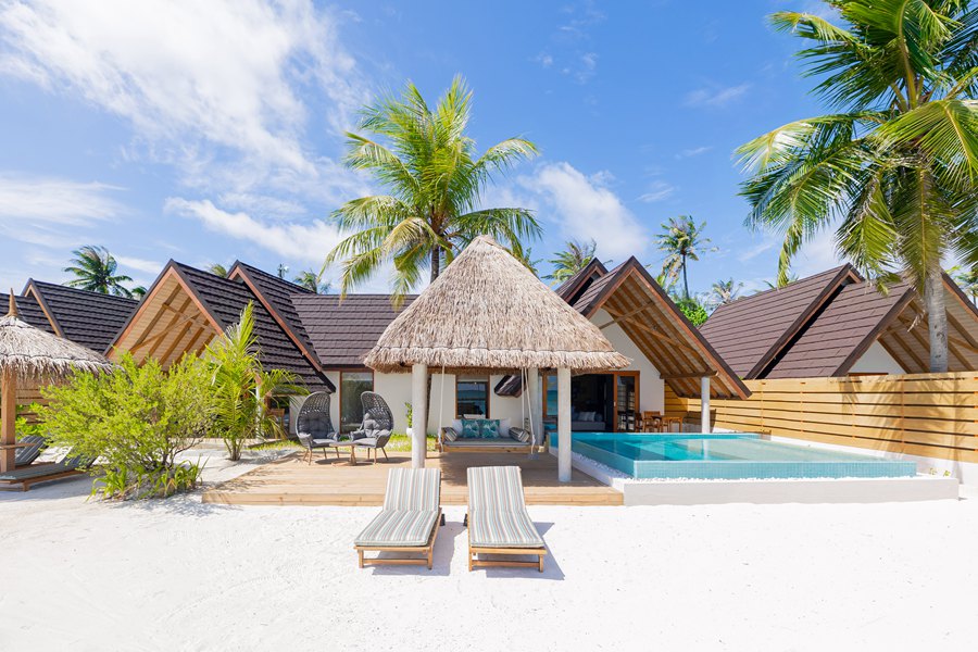 富士法鲁 - 高级沙滩复式别墅（双卧）图片1 - Fushifaru Maldives Premium Duplex Beach Villa Photo 1