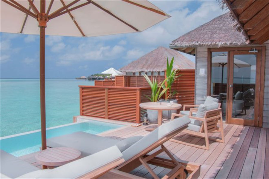 港丽 - 豪华水上泳池别墅图片2 - Conrad Maldives Rangali lsland Deluxe Water Villa With Pool Photo 2