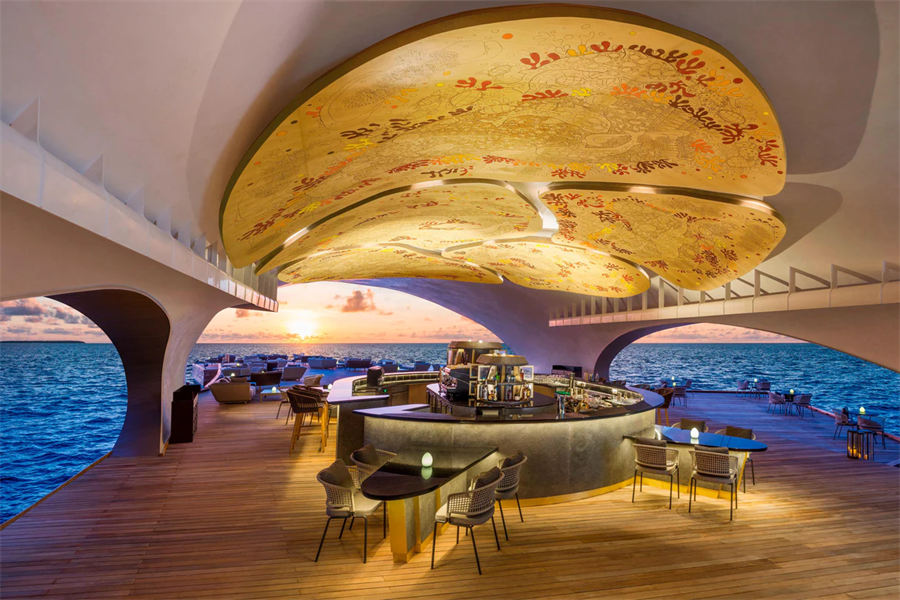 瑞吉 - 鲸鱼水上酒廊图片2 - The St. Regis Maldives Vommuli Resort The Whale Bar Photo 2