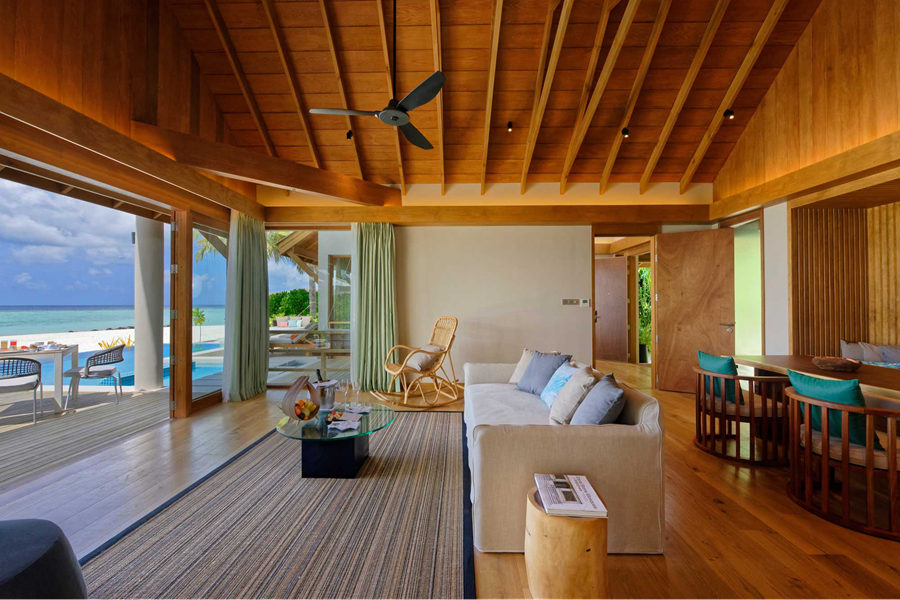 翡翠法鲁富士 - 总统沙滩泳池别墅（双卧）图片4 - Emerald Faarufushi Resort & Spa Presidential Beach Villa Photo 4