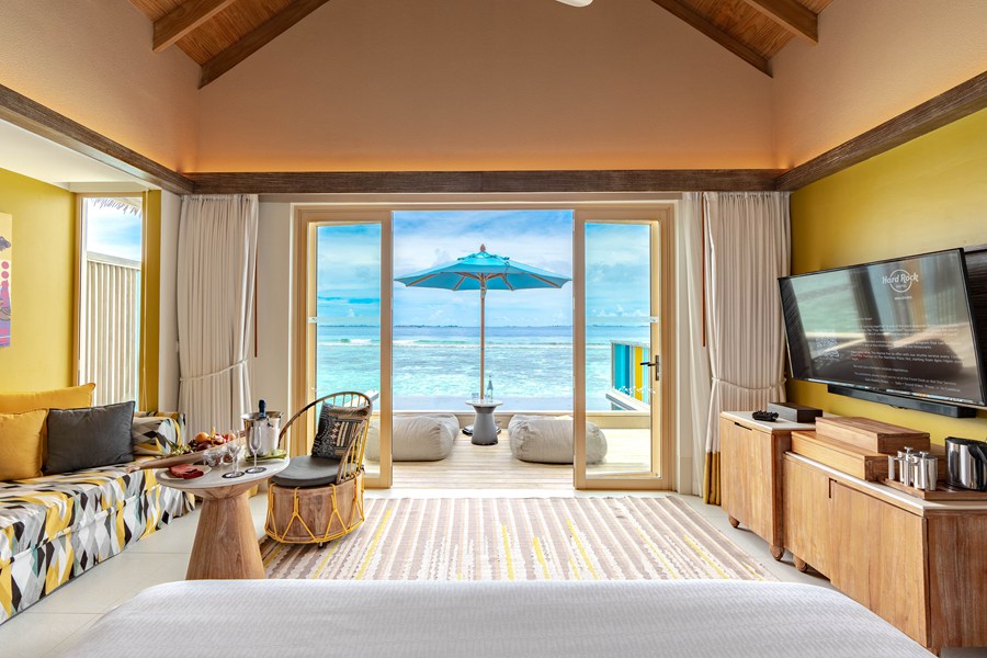硬石 - 白金水上泳池别墅图片3 - Hard Rock Hotel Maldives Overwater Villa with Pool Photo 3