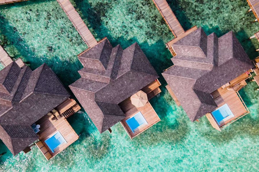 伊露富士（伊露） - 地平线水上泳池别墅（推荐）图片2 - Sun Siyam Iru Fushi horizon water Villa pool Photo 2