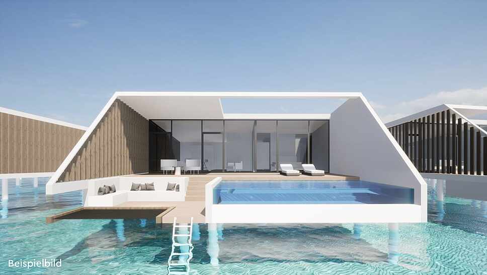 鲁滨逊 - 珊瑚水上泳池别墅（新建）图片2 - Robinson Club Maldives Exclusive Reef Water Villa Pool Photo 2
