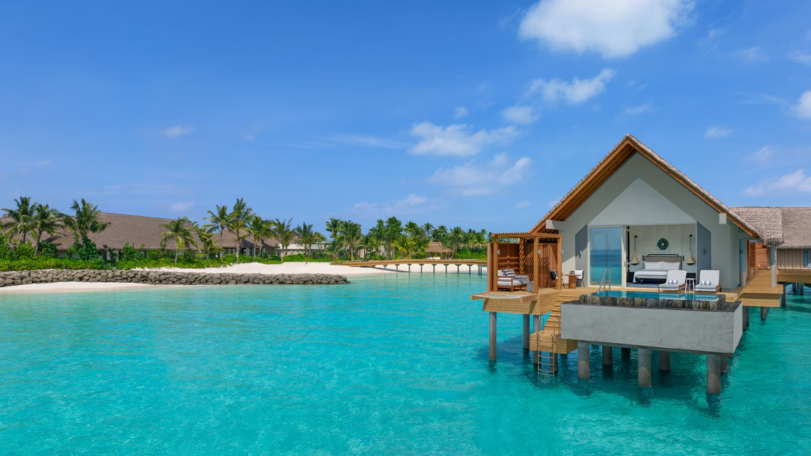 JW 万豪卡夫 - 水上泳池别墅图片1 - JW Marriott Maldives Kaafu Atoll Island Resort Overwater Pool Villa Photo 1