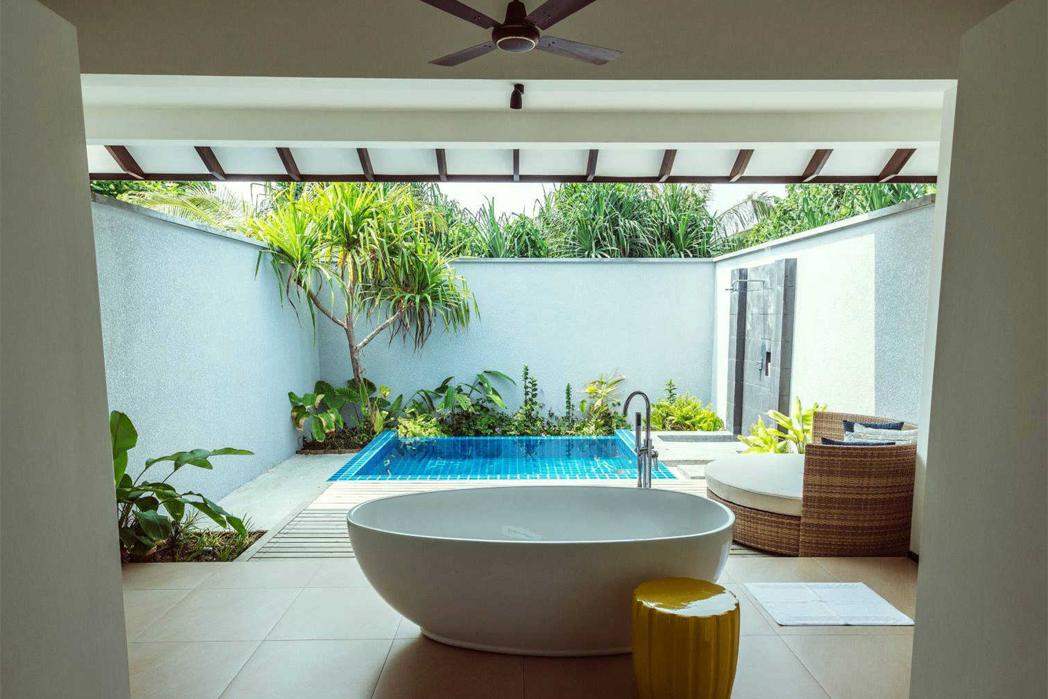 新鲁滨逊努努 - 沙滩平房(花园泳池) 图片1 - Robinson Club Noonu Beach Bungalow Garden Pool Photo 1
