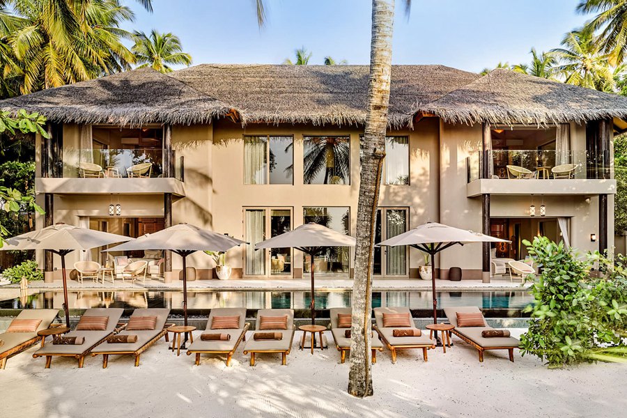 娇丽 - 四卧沙滩泳池别墅图片1 - Joali Maldives Four Bedroom Beach Residence with Pool Photo 1