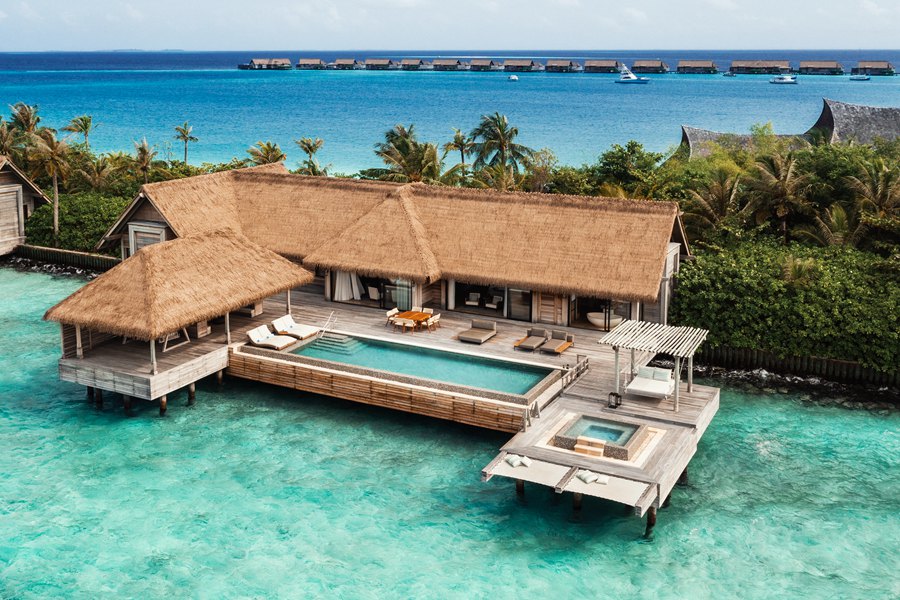 华尔道夫 - 双卧礁湖泳池别墅图片1 - Waldorf Astoria Maldives Ithaafushi  Two Bedroom Reef Villa with Pool Photo 1