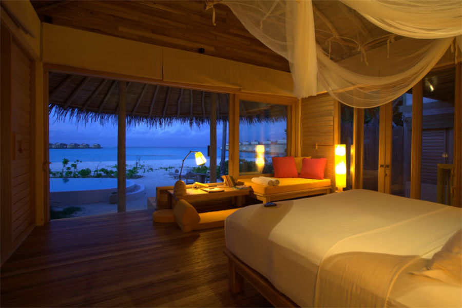 六善拉姆 - 双卧泻湖沙滩泳池别墅图片3 - Six Senses Latitude Laamu Two-Bedroom Lagoon Beach Villa with Pool Photo 3