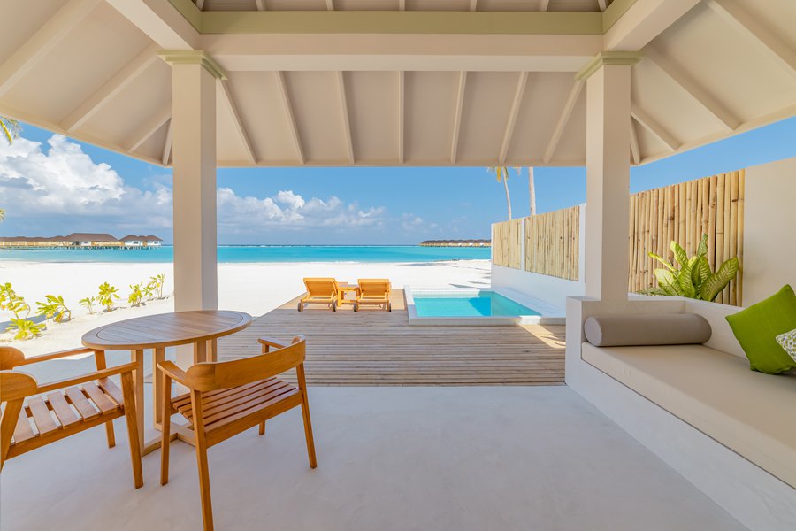 双鱼 - 高级沙滩泳池别墅图片2 - Sun Siyam Olhuveli Grand Beach Villa with Pool Photo 2