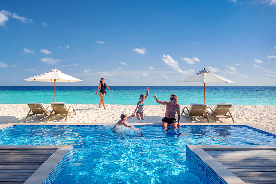 巴廖尼 - 两卧家庭海滩别墅 图片2 - Baglioni Resort Maldives Two Bedroom Family Beach Villa with Pool Photo 2