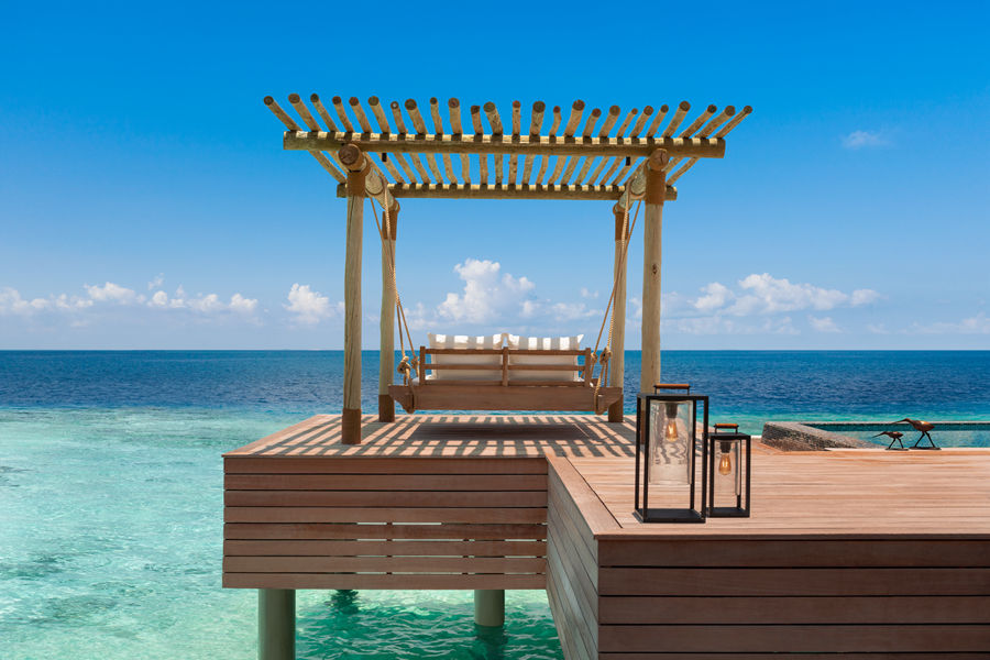 华尔道夫 - 水上泳池别墅（大床）图片2 - Waldorf Astoria Maldives Ithaafushi  King Overwater Villa with Pool Photo 2