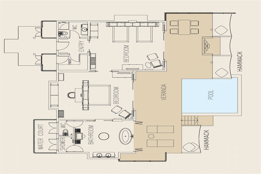 阿雅达 - 日落海洋家庭套房(双卧) 图片4 - Ayada Maldives Sunset Ocean Familly Suite with Pool (2bedrooms) Photo 4
