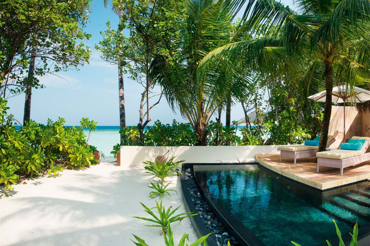 哈拉薇利 - 家庭沙滩泳池别墅 图片2 - Constance Halaveli Resort Maldives Family Beach Villa with pool Photo 2