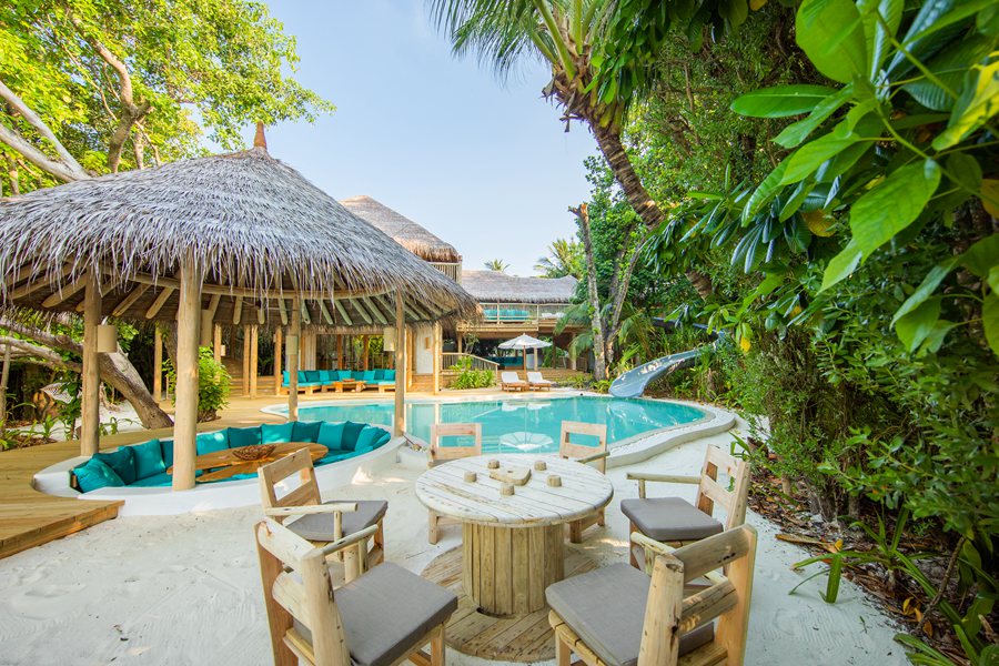 索尼娃富士 - 四卧索尼娃富士泳池套房（带滑梯）图片3 - Soneva Fushi 4 Bedroom Soneva Fushi Villa Suite with Pool  Photo 3