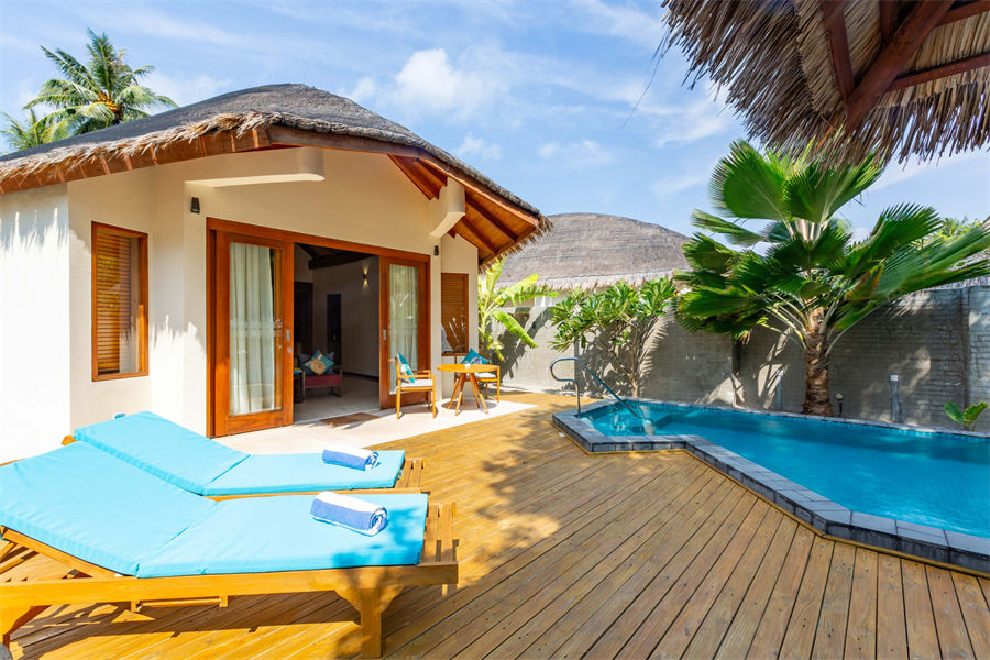 芙拉薇莉 - 海滩泳池别墅-带按摩浴缸图片2 - Furaveri lsland Resort & Spa Beach Pool Villa with Jacuzzi Photo 2