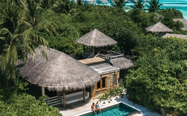 六善拉姆 - 家庭海景海滩别墅 - 带泳池图片1 - Six Senses Latitude Laamu Family Ocean Beach Villa with Pool Photo 1