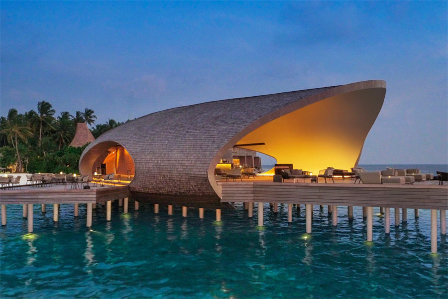 瑞吉 - 鲸鱼水上酒廊图片1 - The St. Regis Maldives Vommuli Resort The Whale Bar Photo 1