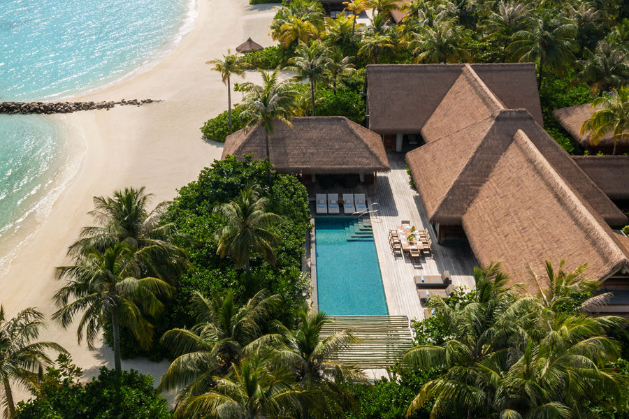 华尔道夫 - 双卧沙滩泳池别墅图片1 - Waldorf Astoria Maldives Ithaafushi  Two Bedroom Beach Villa with Pool Photo 1