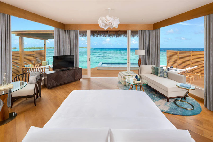 JW万豪 - 复式水上泳池别墅图片2 -  JW Marriott Maldives Resort & Spa Duplex Overwater Pool Villa Photo 2