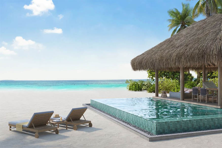六善肯尼呼拉 - 两卧沙滩泳池度假屋 图片2 - Six Senses Kanuhura Two Bedroom Beach Retreat With Pool Photo 2