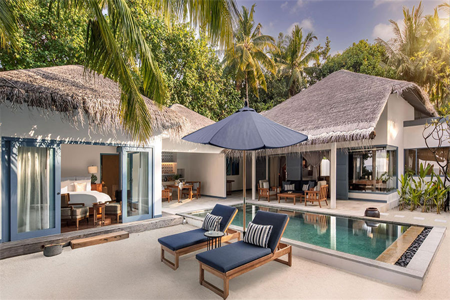 莱佛士 - 沙滩泳池住宅(双卧)图片4 - Raffles Maldives Meradhoo Beach Residence With Pool Photo 4