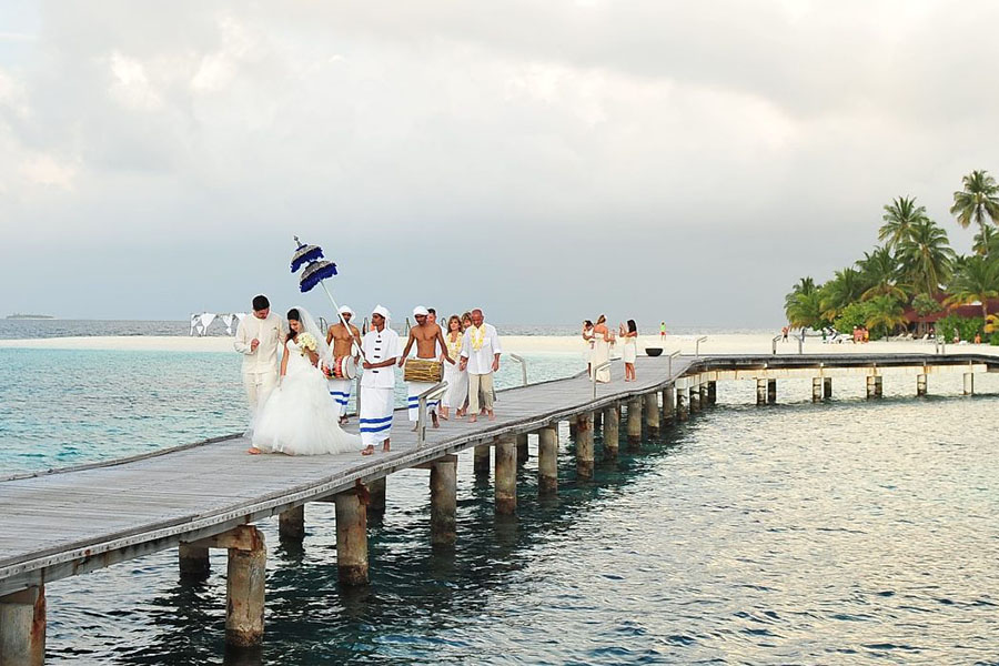 钻石阿莎格 - 婚礼服务图片2 -  Diamonds Athuruga Beach&Water Villas Weeding Photo 2