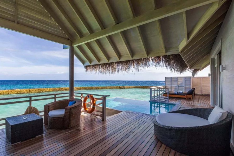 库达拉 - 水上泳池套房（总统套房）图片2 - NH Maldives Kuda Rah Resort Water Villa Suite with private pool Photo 2