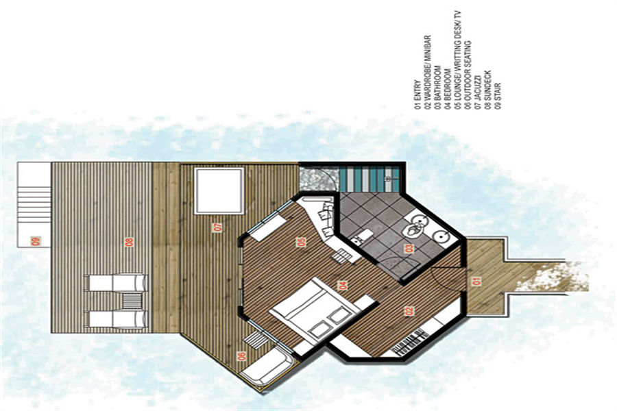 库拉玛蒂 - 水上别墅图片4 - Kuramathi Resort Maldives Water Villa Photo 4
